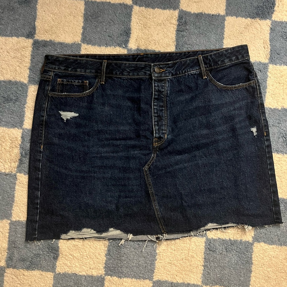 Old Navy Blue Mini Skirt Casual Night Out